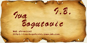 Iva Bogutović vizit kartica